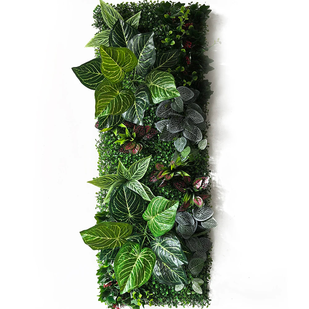 plante artificielle décorative fleurs rouges blanches jardin intérieur extérieur