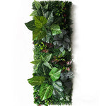 plante artificielle décorative fleurs rouges blanches jardin intérieur extérieur