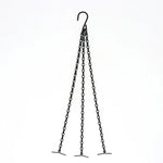 panier suspendu vintage noir beige rose chaines métalliques crochets