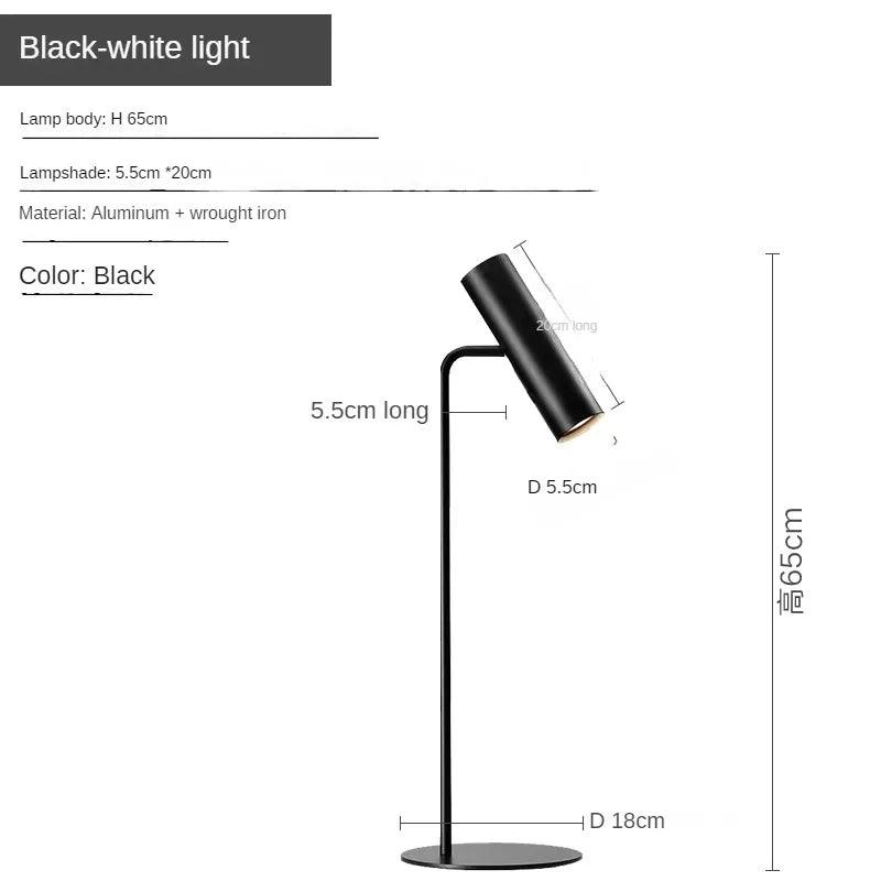 lampe sol led moderne noire luminaire chambre éclairage 11 15w flux 249 2000v