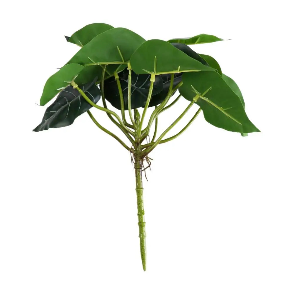 plante artificielle feuilles vertes moderne pot rouge extérieur intérieur décoration