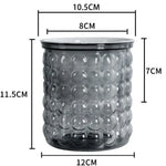 Cache pots transparent gris moderne rayures verticales plante intérieure fleur pot auto arrosage