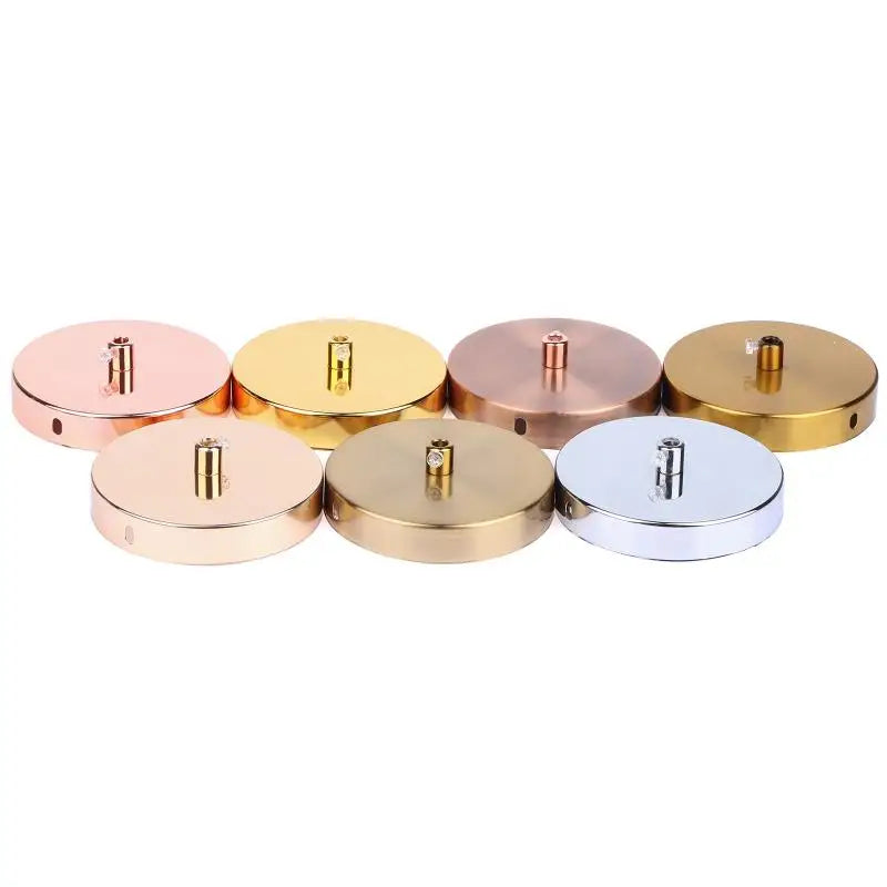 disques métalliques or argent rose doré noir blanc modernes fixations vis inclusées différentes couleurs