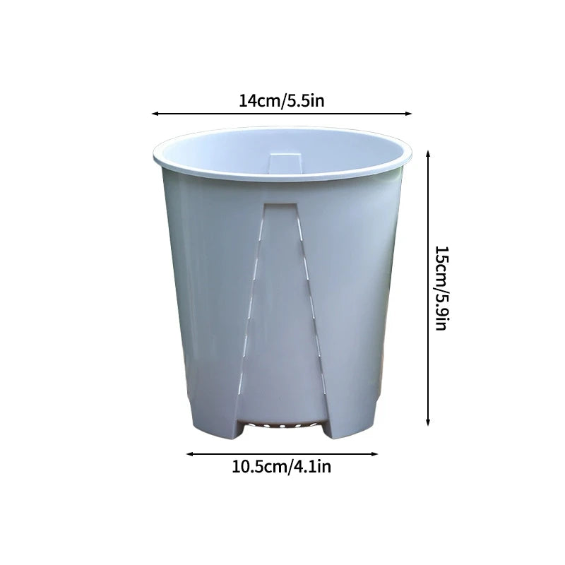 Pots fleurs modernes plastique vert couvercle motif branches blanc minimalistes