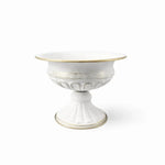 vases fleurs or blanc relief métal classique décoration table rond élégants large