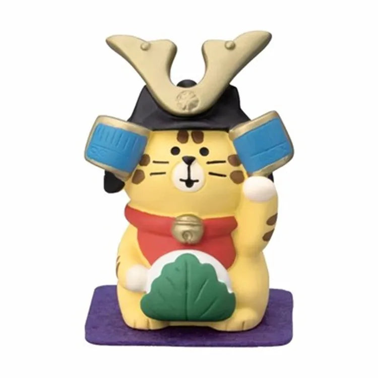 figurines animaux japonaises manga couleurs vives motifs traditionnels ornement maison collectionnable