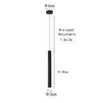 lampe suspendue moderne noir lisse 10 20cm 40 60cm salon chambre hall