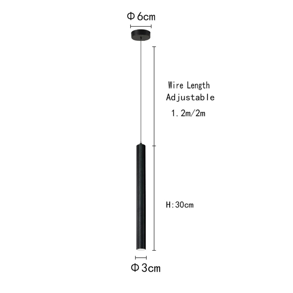 lampe suspendue moderne noir lisse 10 20cm 40 60cm salon chambre hall