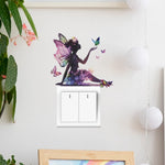 autocollants murals papillons colorés silhouette féerique chambre salon décoration murale stickers animés pvc