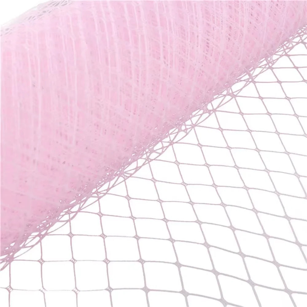 filet cage rouge maille régulière coiffure mariage accessoire cheveux fait main