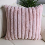 taie d'oreiller moderne rayée coussin plush blanc respectueux environnement simple hospitalière 45x45cm