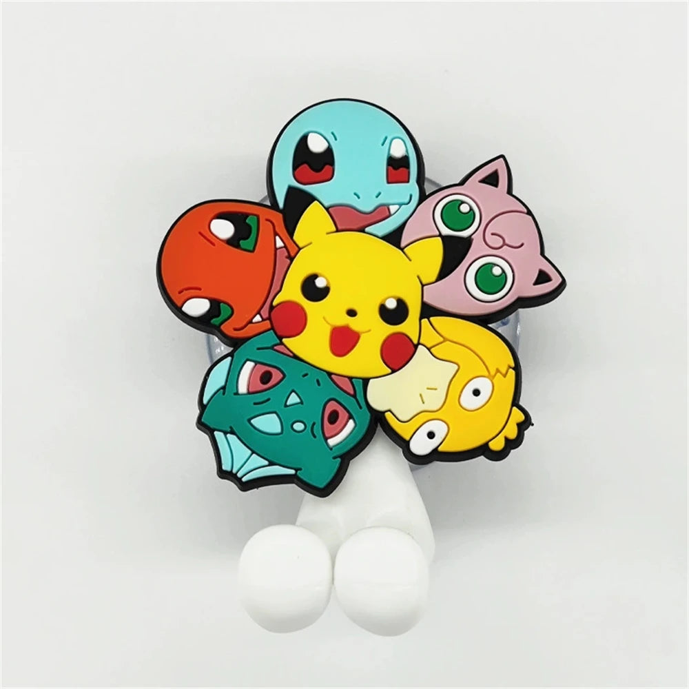 porte brosse dents murale pokemon pikachu squirtle bulbasaur ventouse salle bain