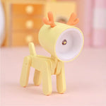 veilleuse table chien forme animaux modernes couleurs variées enfants chambre