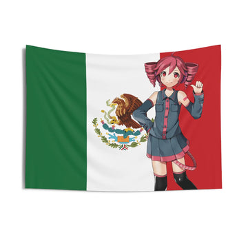 Tapisserie murale drapeau mexicain Teto design coloré