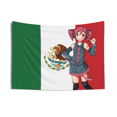 Tapisserie murale drapeau mexicain Teto design coloré
