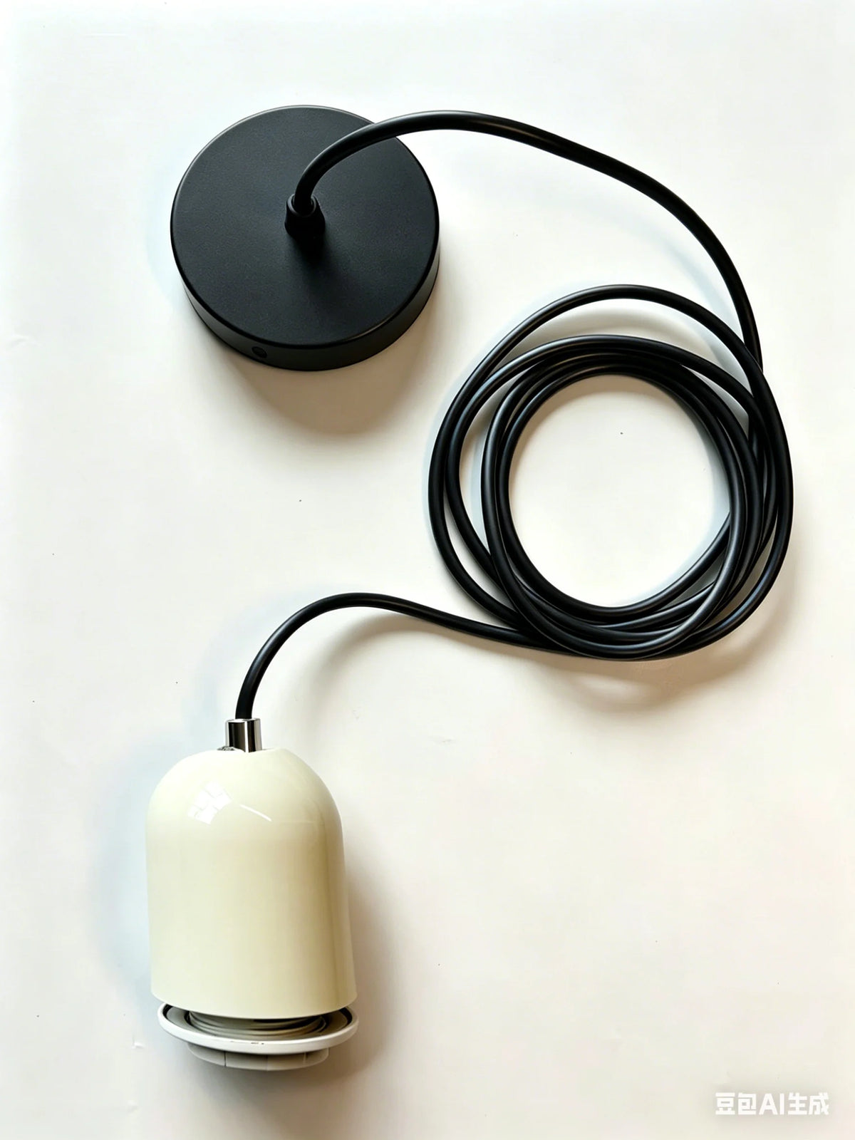 support ampoule suspendu moderne vert rose rouge jaune beige fer câble socle e27 unique