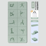 tapis yoga pliable rose corail motif géométrique moderne 80cm 183cm tpe FITNESS yoga maison