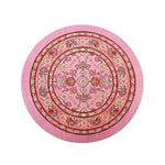tapis table rouge rose vert bleuclair bleufoncé floral géométrique classique traditionnel