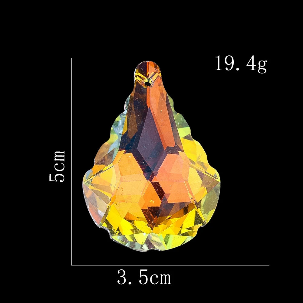 pendants décoratifs cristal transparent arc ciel facettes modernes élégants anti oiseaux