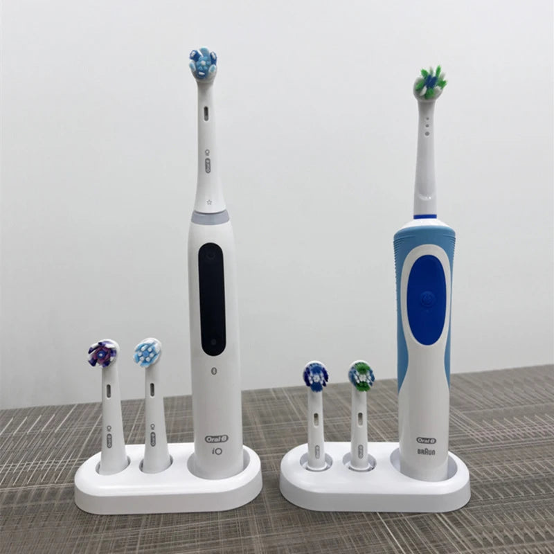organisateur brosses dents électriques support moderne blanc gris bleu minimaliste rangement salle bain
