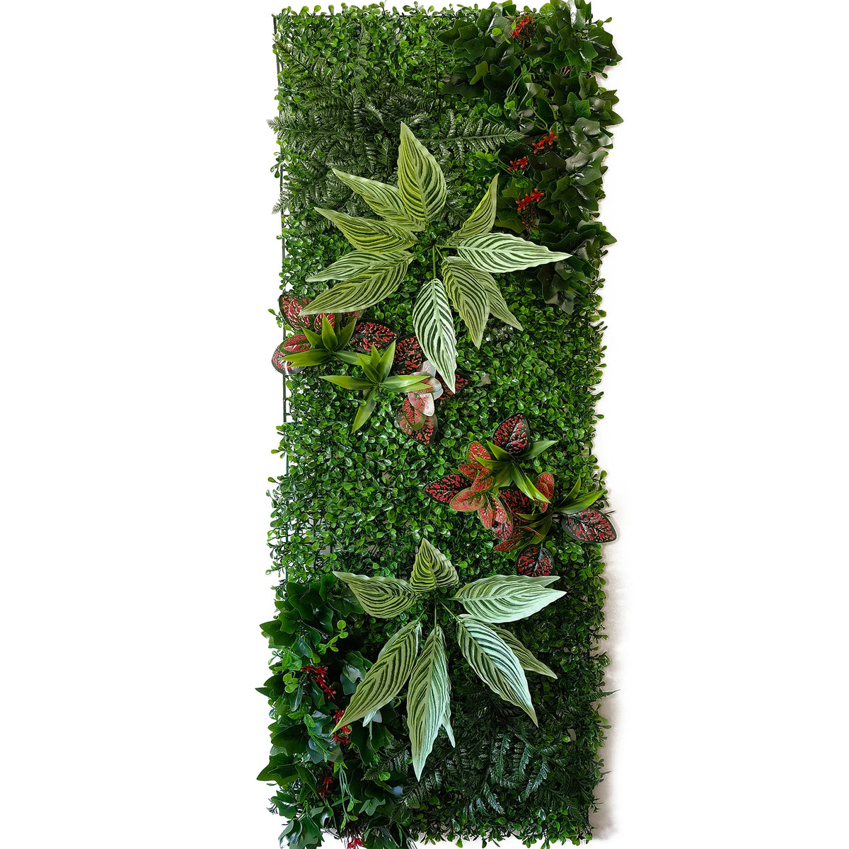 plantes artificielles murales herbe feuilles fleurs roses modernes extérieures festiveDecoration