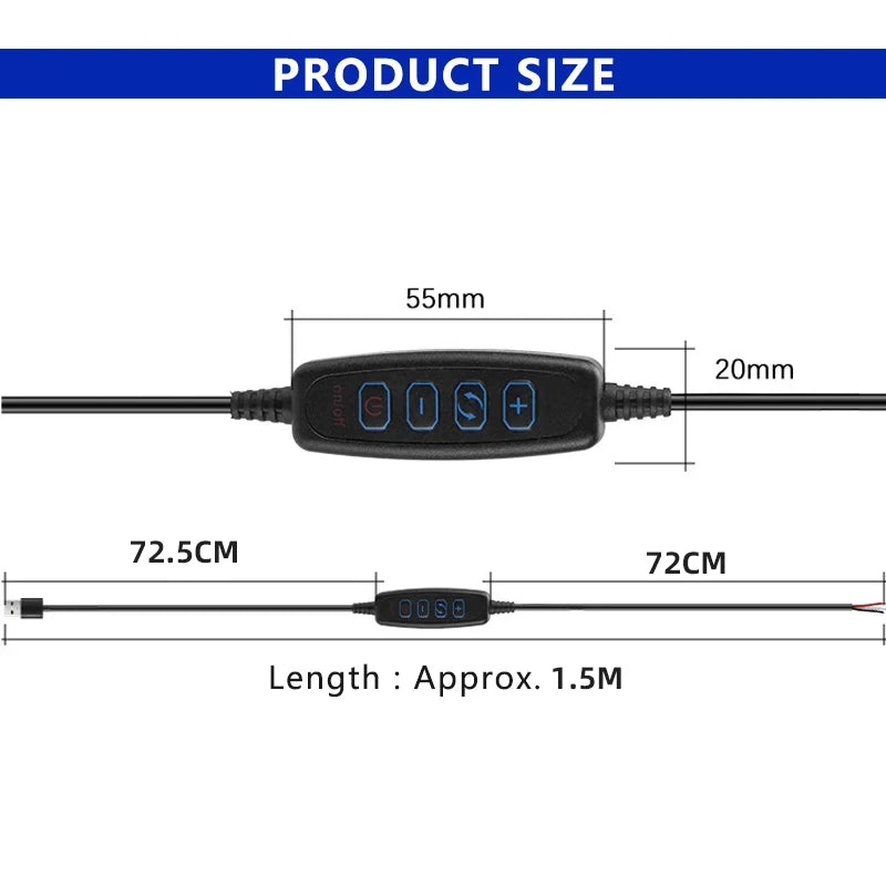 Ruban led 120 diodes metre blanc chaud froid adhésif moderne télécommande contrôleur usb