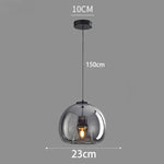 suspension pendentif noir transparent moderne têtes ambrées têtes noires flux lumineux 249 2000 autonome