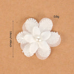 appliques decoratives dentelle blanche fleurs papillons broderie fine mariage decoration 20 pieces translucent
