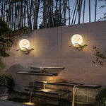 lampe murale led marbre moderne blanc doré imperméable branchée l’acier inoxydable