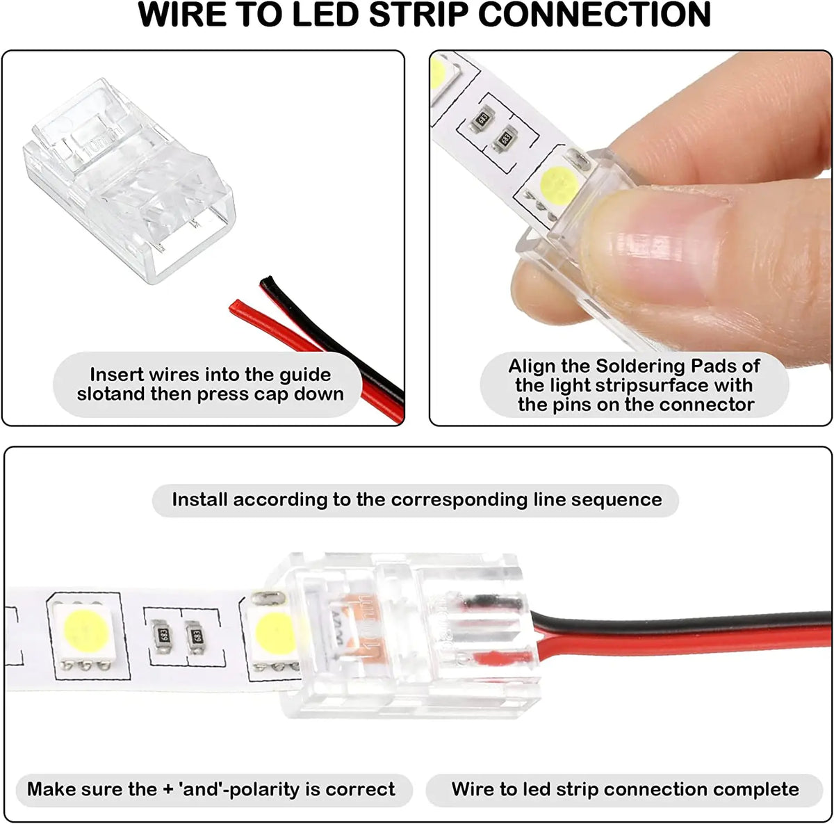 connecteur ruban led transparent 5pin 6pin rgbw rgbww ip65 strip to strip