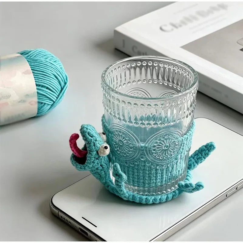 coasters animaux tête serpent tortue adhésifs créatifs couleur vert bleu beige jaune marron