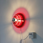 lampe murale moderne couleur vert rouge bleu orange diffuseur translucide adhésif led chambre salon