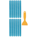 bandes antidérapantes adhésives sécurité salle bain motifs géométriques modernes scraper blanc noir bleu