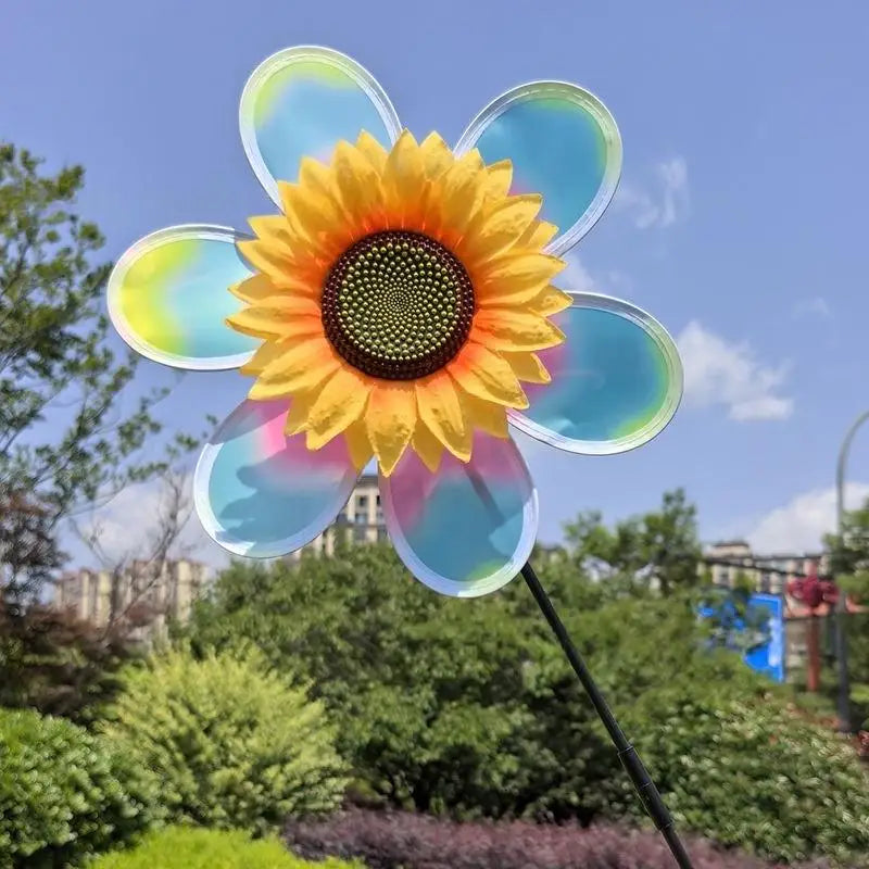 décoratif moderne fleur colorée rayures orange jaune bleu rose vert tringle noire extérieur jardin