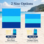 serviette plage bleue moderne sac rangement imperméable grande taille portable