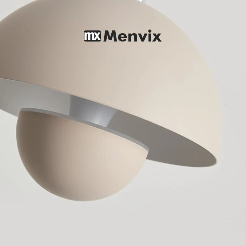 Lampe suspendue moderne sphérique opaques brightness dimmable noir aluminium salon chambrehôtel