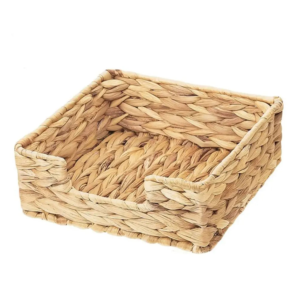porte mouchoirs tressé jacinthe d'eau rustique boîte serviettes décorative boîte rangement classique tissu amovible