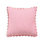taies d'oreiller carreaux douces moderne confortables lit maison couleurs vert jaune rose orange beige