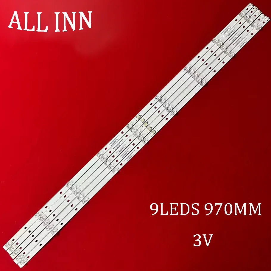bande led rétro éclairage blanc moderne 970mm leds fixations 3v