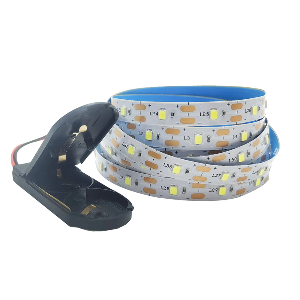 Ruban LED 1m avec boîtier piles
