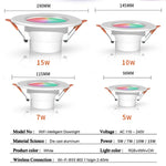 spot led intelligent blanc moderne éclairage translucide commande wifi bluetooth alexa google