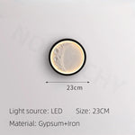lampe murale blanc plâtre lunaire minimaliste éclairage led moderne fixée mur 2000 82000 lumens