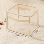 boîtes rangement transparentes modernes réutilisables poignées beige toiles unies grandes capacités