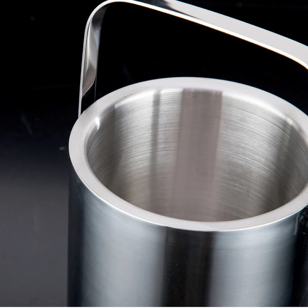 cuve glace argentée lisse moderne tongs refroidisseur vin boisson bière