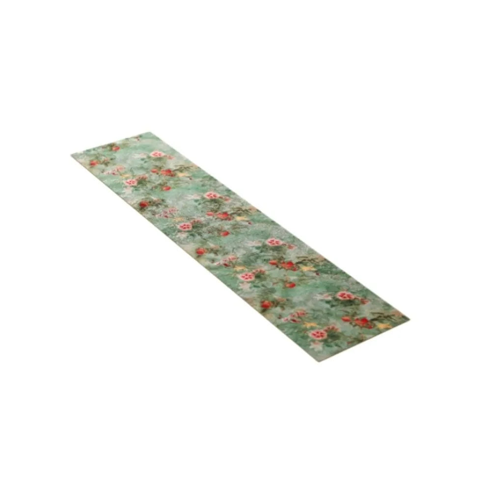 nappes décoratives motifs floraux asiatiques opaques vert rouge bleu marron vert olive