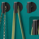 porte serviettes adhésifs acier inoxydable or noir moderne lisses cuisine salle bain