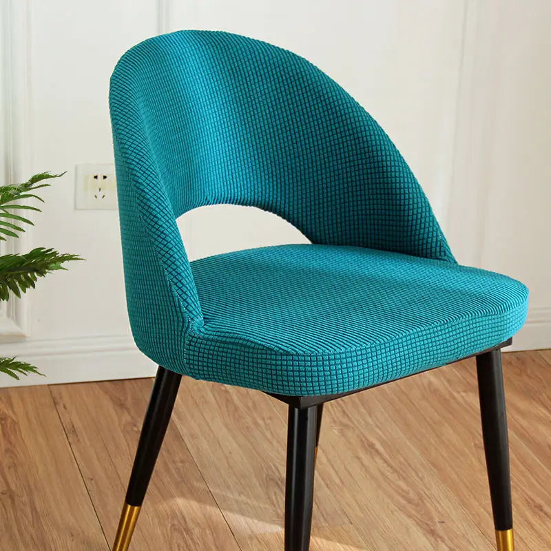 chaise moderne tissu petits points rose clair vert menthe bleu marine beige clair jaune