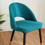 chaise moderne tissu petits points rose clair vert menthe bleu marine beige clair jaune