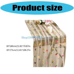 nappe décorative fleurs brodées blanc floral table manger transparent coton polyester machine