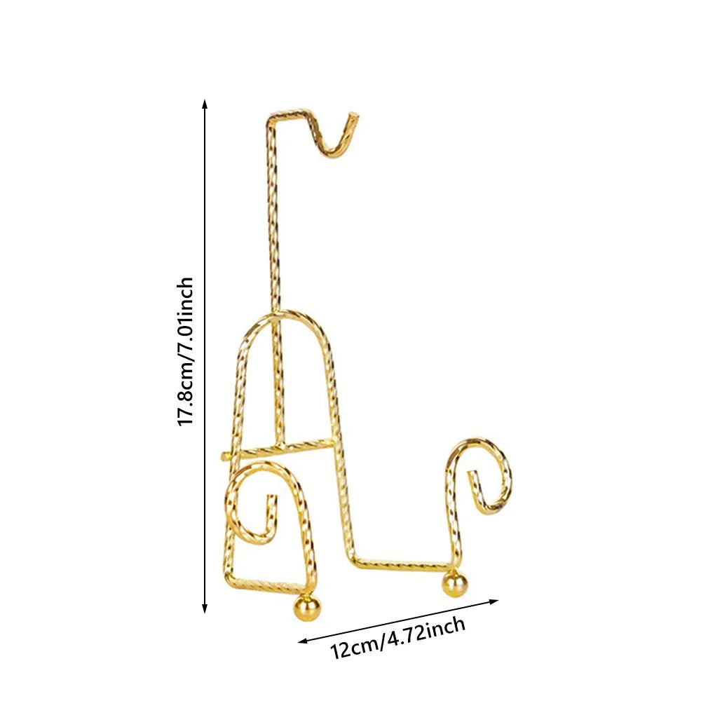 support vaisselle or filigrane moderne assiettes tasses cuillères réutilisable métal organisateur décoration cuisine